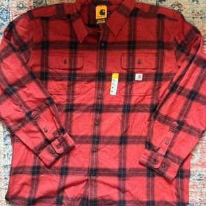 Carhartt Red and Black Plaid Shirt